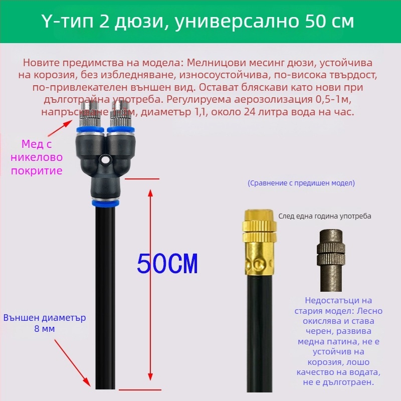 Lejin Микроразпръскваща серия система за поливане – мед и ПЕ; за домашно градинарство, земеделие и обществени зелени площи