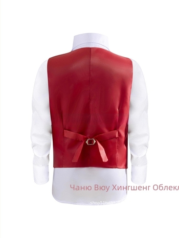 Мъжко пайетено костюмно жилетка, V-образно деколте, едноредно закопчаване, полиестер, ретро стил, casual