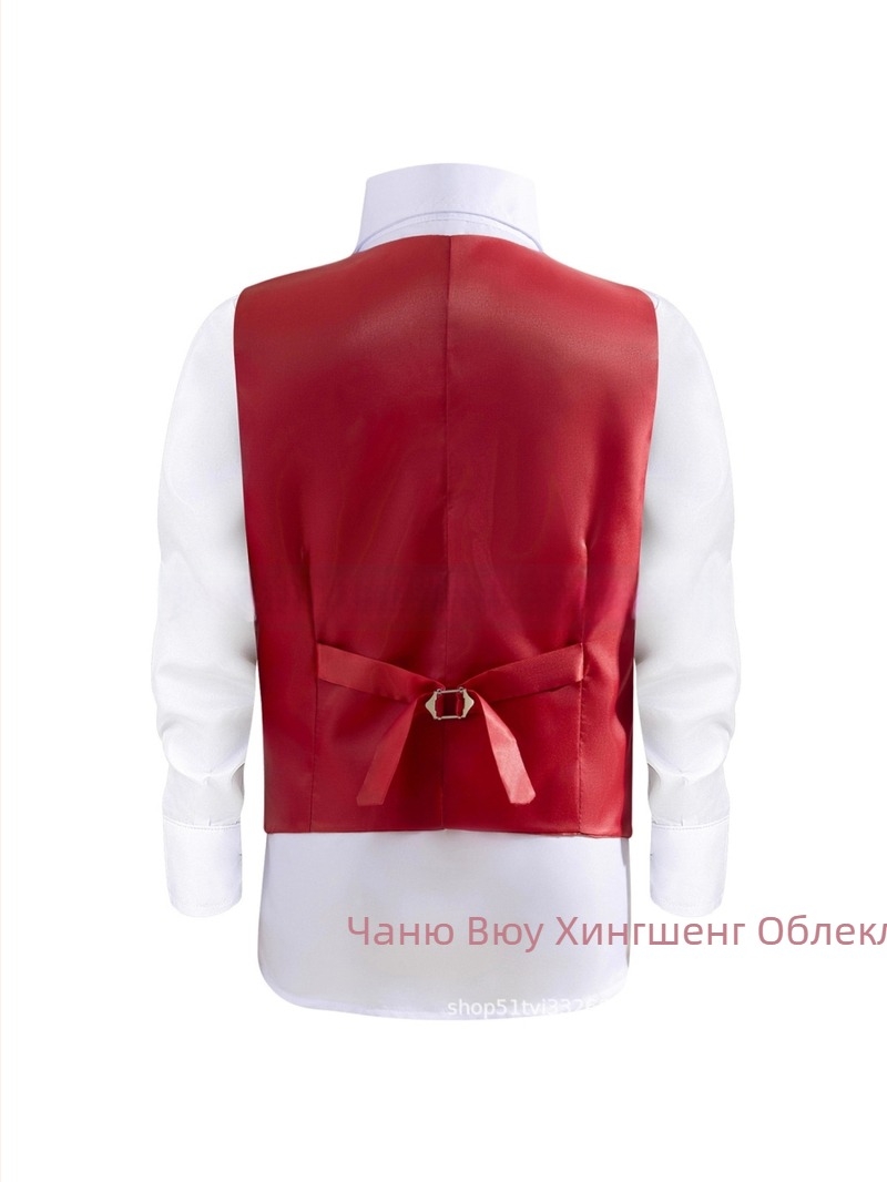 Мъжко пайетено костюмно жилетка, V-образно деколте, едноредно закопчаване, полиестер, ретро стил, casual