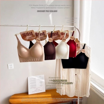 Fengzhixin 217 Wrap бюстгъртър/Туб Топ, чаши 3/4 с тънък модел, 70-80% спандекс, презрамки спагети, безшевен U-Shaped гръб