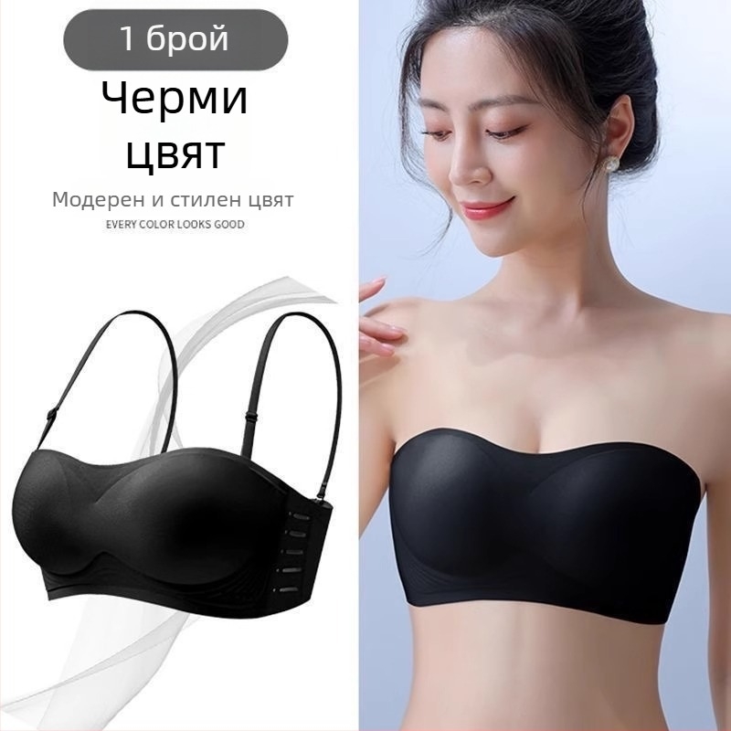 Лятно потник-бельо без презрамки - дишащо, антихлъзгащо се, комфортно, странична опора, безшевен гръб