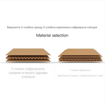 Опаковъчен картон, персонализиран, сгъваем, 5-слоен гофриран картон, толщина 5
