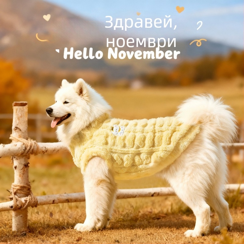 Флисово яке за кучета – коралов флис, марка Mikipad, зима и есен, ежедневен стил, дрехи за домашни любимци