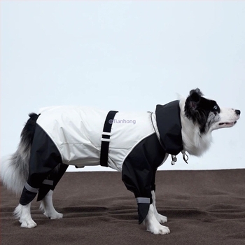 Zhenhun Полиестерно кучешко яке за големи породи – топло есенно-зимно облекло за домашни любимци, универсална кройка