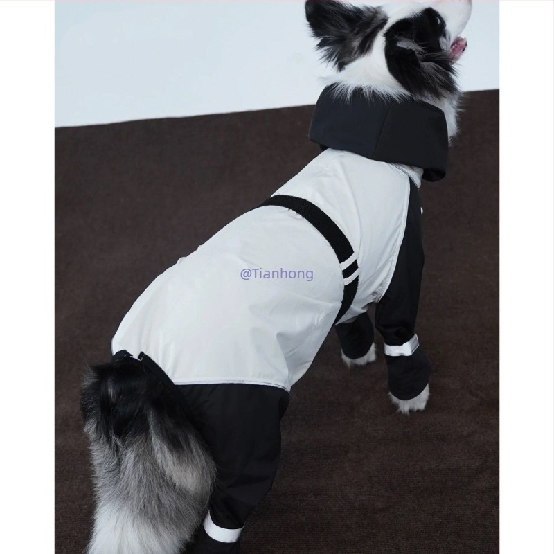 Zhenhun Полиестерно кучешко яке за големи породи – топло есенно-зимно облекло за домашни любимци, универсална кройка