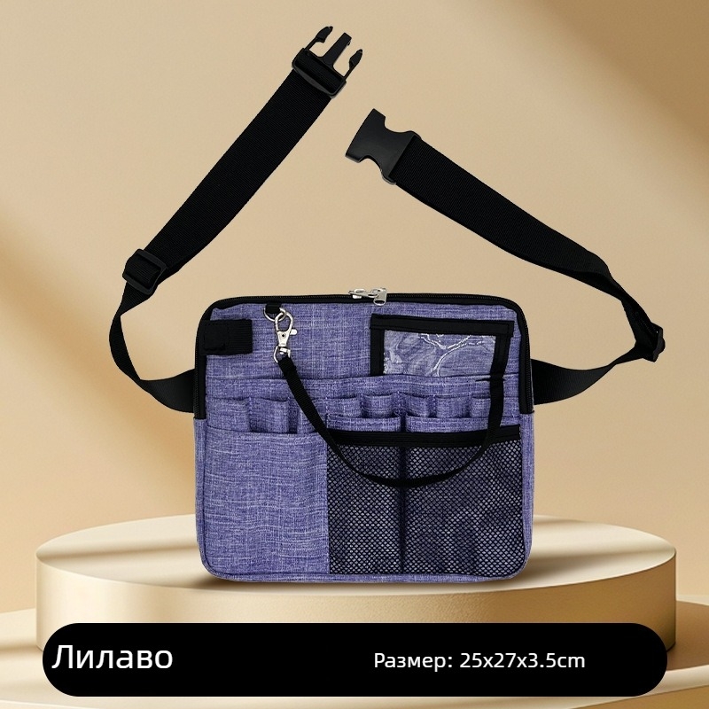 Унисекс поясна чанта за медицински материали, инструментална чанта, 600D найлон, урбанистичен стил, 210D подплата