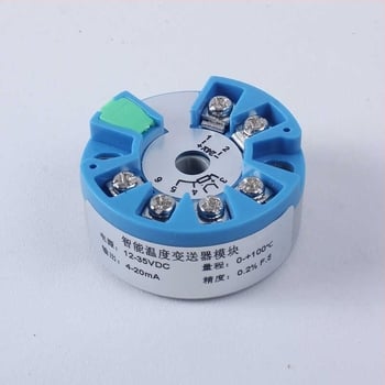 Интегриран PT100 RTD температурен трансмитер модул със изолация, изходи 4-20 mA и 0-10 V