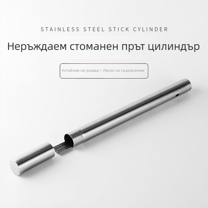Безмагнитна неръждаема стомана – тръба за шишове за открито барбекю със кутия за съхранение, пакет 200 бр.