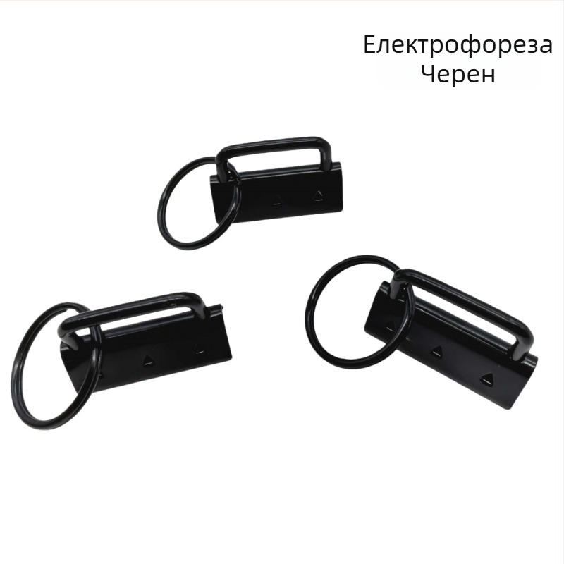 Железен клип за опашка със ключодържател — комплект метални пряжки за чанти, уебинг и китки (Марка: Clean and Safe)