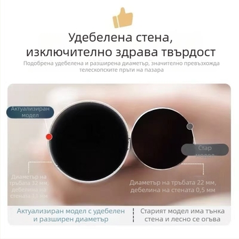 Разтегателна завесна тръба без пробиване, неръждаема стомана, модерен стил, пълен комплект разтегателни пръти за завеси