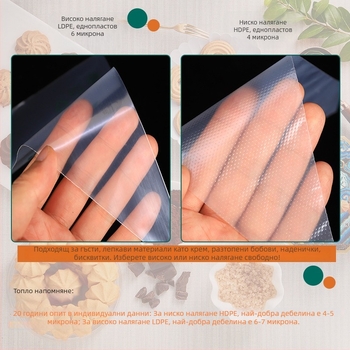 Pesger PE торба за украса – еднократна, прозрачна, 50/100 бр. в пакет – за украса на храна