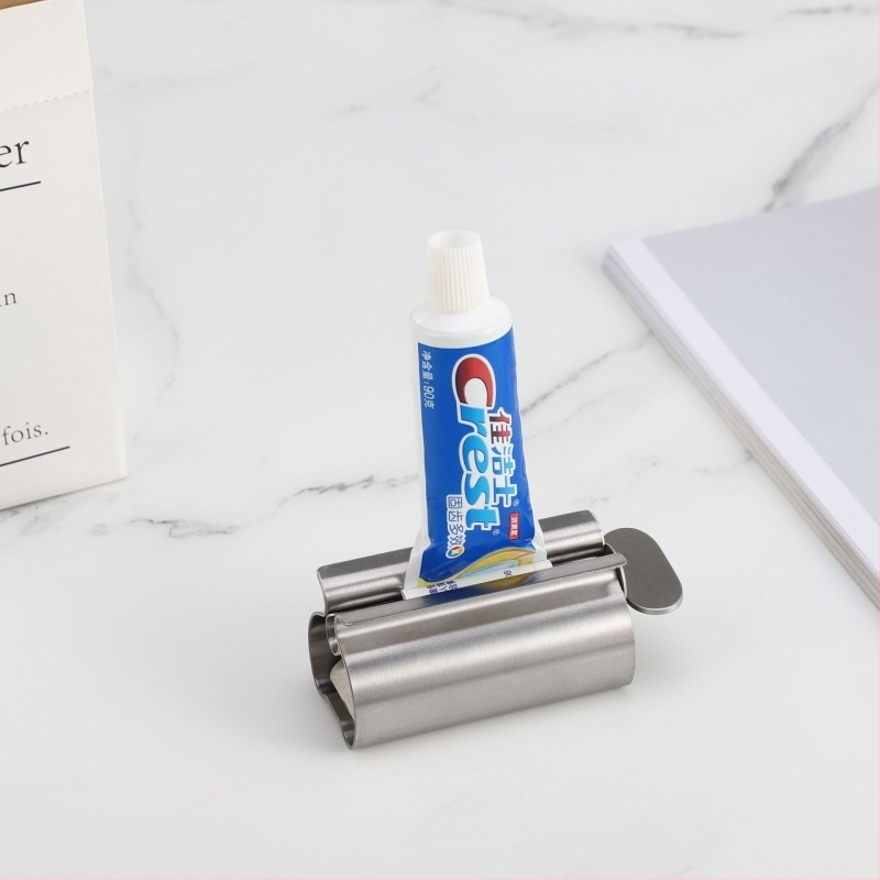 Изстисквач за паста за зъби, Mingcheng, 304 неръждаема стомана, ръчно въртящ се механизъм