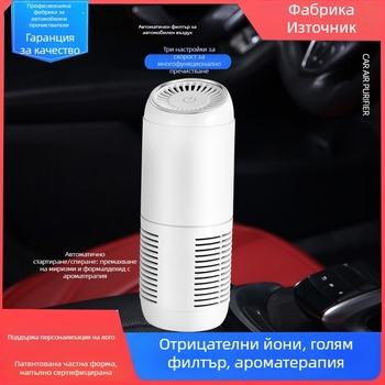 Автомобилен очистител за отрицателни йони Y20, 3–5 W, 8 милиона йона/см³, ароматерапия и филтърно пречистване, регулиране на три скорости