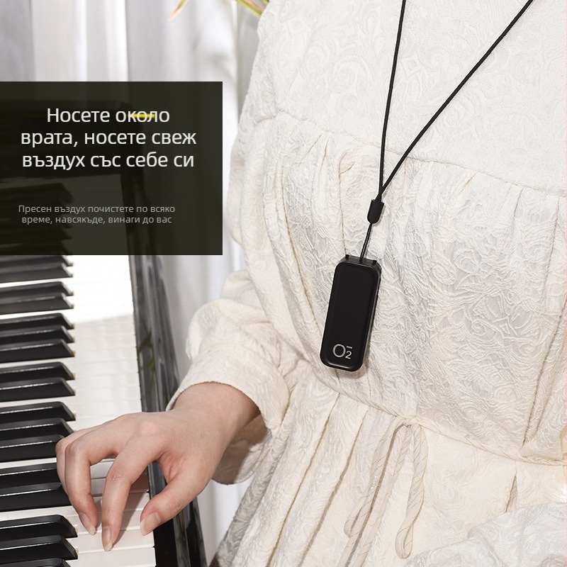 Пречиствател за въздух в стил огърлица, преносим, модел TS-2201, отрицателни йони, USB 2W, 5V, концентрация на йони 1000
