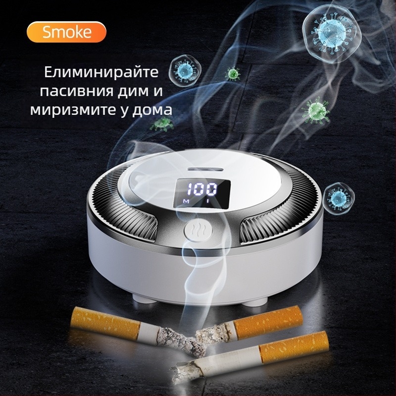 Автомобилен пречиствач на въздуха с премахване на формалдехид и миризми, с отрицателни йони за неутрализация на миризмите (мощност, напрежение, концентрация на отрицателни йони, обхват)