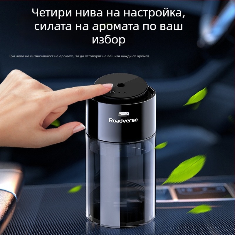 Умен автомобилен дифузер и пречиствател на въздуха – отрицателни йони, модел 1, захранване от запалка