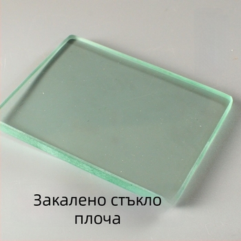 Плоча от закалено стъкло за гравиране на кожа и полиране; марка Ten-color light, модел 88888, дебелина на рязане 0.8 мм, категория органично стъкло леща
