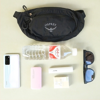 Спортна поясна чанта, еднотонен дизайн (Oxford плат; подплата: найлон; унисекс)