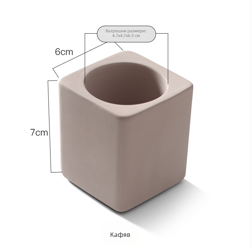Държач за четки за зъби, диатомит, опростен баня-органайзер, монтаж без пробиване, персонализация налична