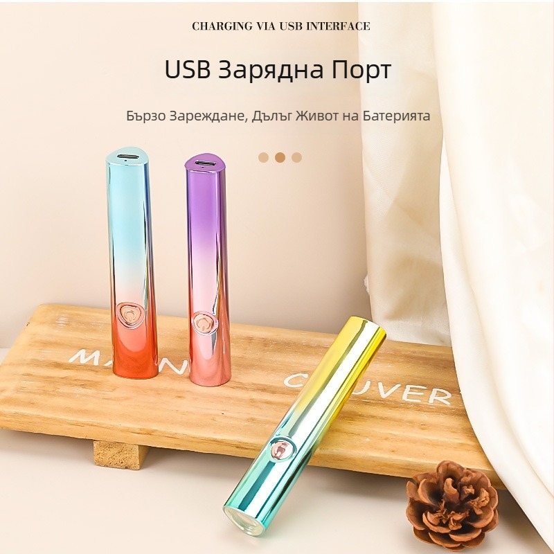 Лампа за нокти, ръчна UV лампа за нокти, бързосъхнеща, презареждаща, мини прожектор, модел Qz-2019