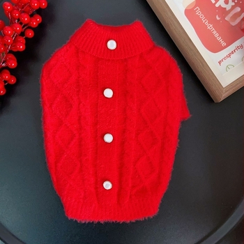 Свитер за кучета, INS стил, акрилно влакно, дрехи за домашни любимци