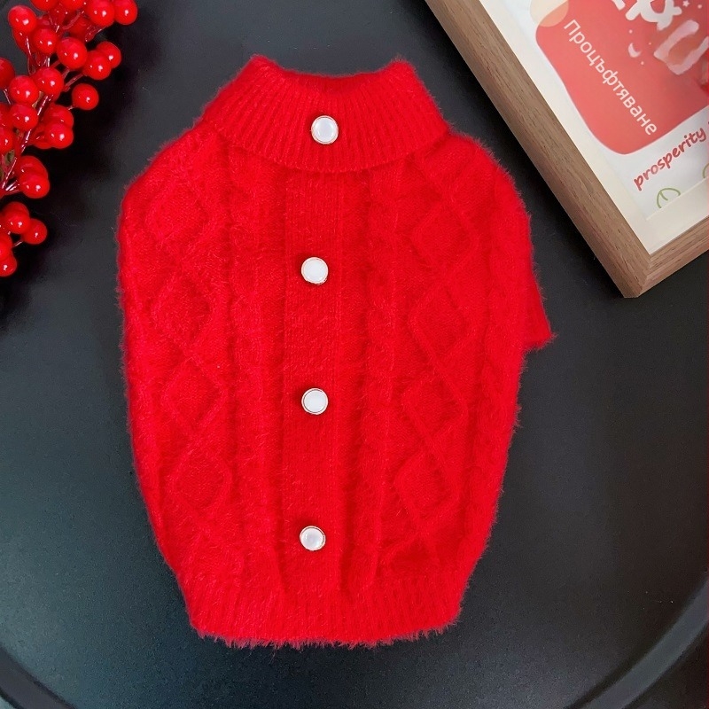 Свитер за кучета, INS стил, акрилно влакно, дрехи за домашни любимци