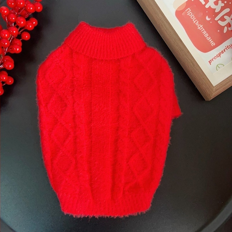 Свитер за кучета, INS стил, акрилно влакно, дрехи за домашни любимци