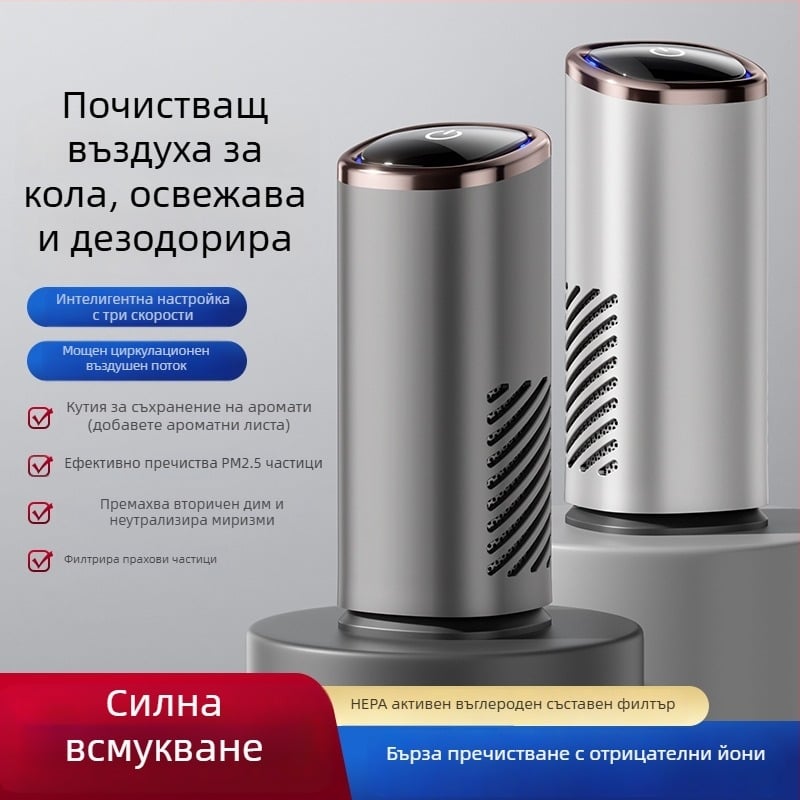 Автомобилен пречиствател на въздуха, модел EJ-JHQ05, 5W USB захранване, 5V, ABS, за автомобил