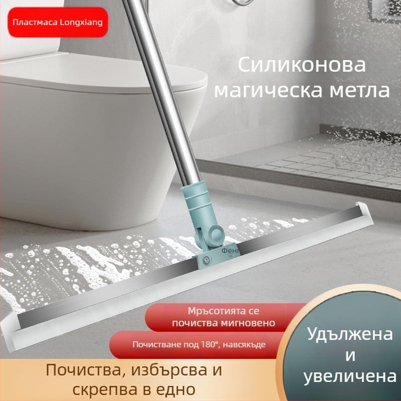 Силиконово-метален скребец за почистване на стъкла, модерен минималистичен дизайн, произход Лангфанг