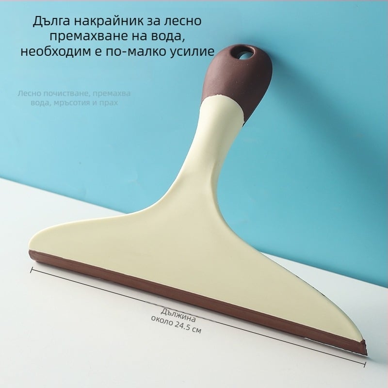 Squeegee Board — едностранно избърсване, материал TPR+PP, ръчно почистване за стъкла, прозорци, маси и подове