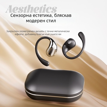 EverTouch DW32 AI смарт Bluetooth преводач за пътуване – ушна преводачна слушалка, мултиезичен превод, Bluetooth 4.0, носене с ушна щипка, съвместим с iOS и Android