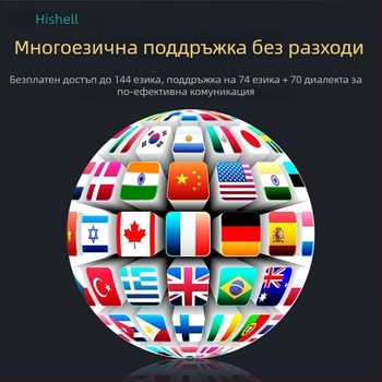 Слушалки за превод, монтирани на ухото, с гласов превод – Android, Bluetooth, обхват 10 м, тъч контрол, фото и гласов превод