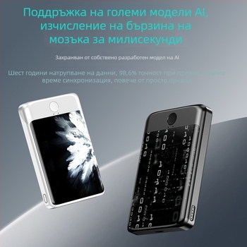 Power Bank с полусолидна батерия и AI преводач, 5000mAh, PD 3.0, 20W бързо зареждане, модел C3