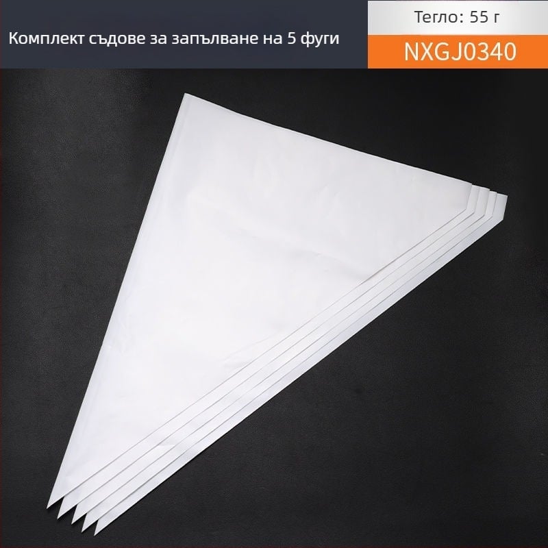 Тежкокачествена торба за фугиране на плочки и цимент, с триъгълна дюза, за външни фуги
