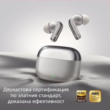 Edifier Lolli Pro5 истински безжични ANC слушалки с AI превод и синхронен превод – 4–8 ч живот на батерията, Bluetooth 6.0, IPX4 водоустойчиви