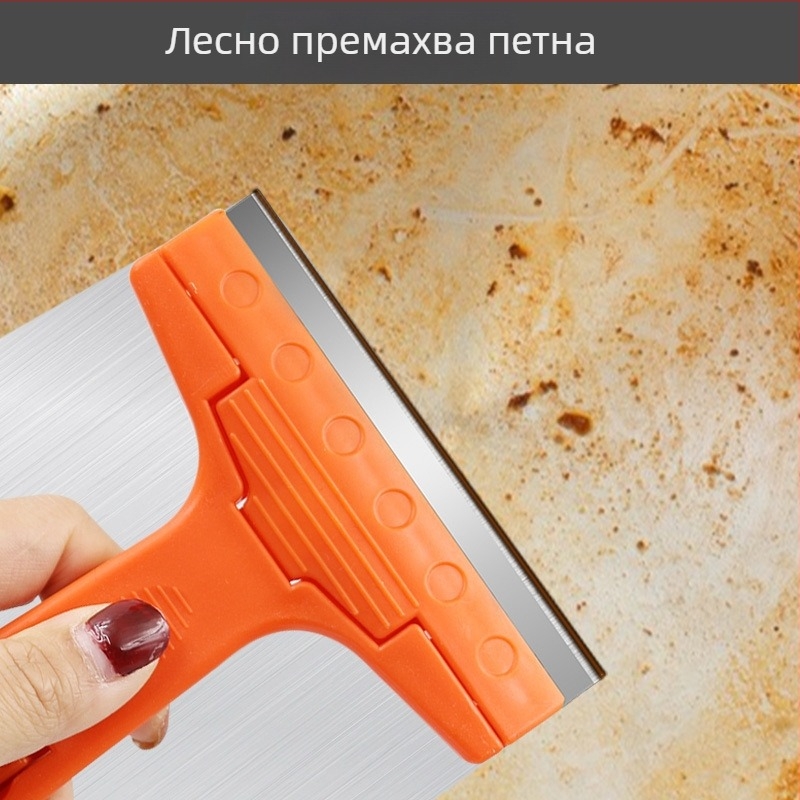 Многофункционален чистач-скрепер за стени, стъкло и плочки – модел Clean Blade; марка Record Work; за почистване на стъкло, цимент и упорито лепило по стени