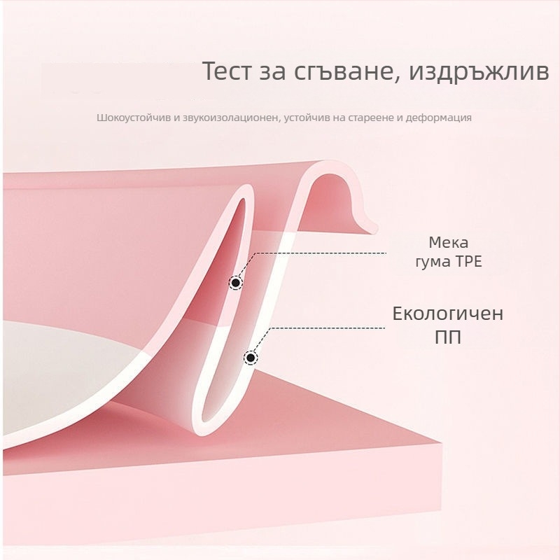 Сгъваема детска мивка за миене с карикатурен дизайн - пластмасова, брутен тегло 0.5 кг, пусната през лято 2021 г.