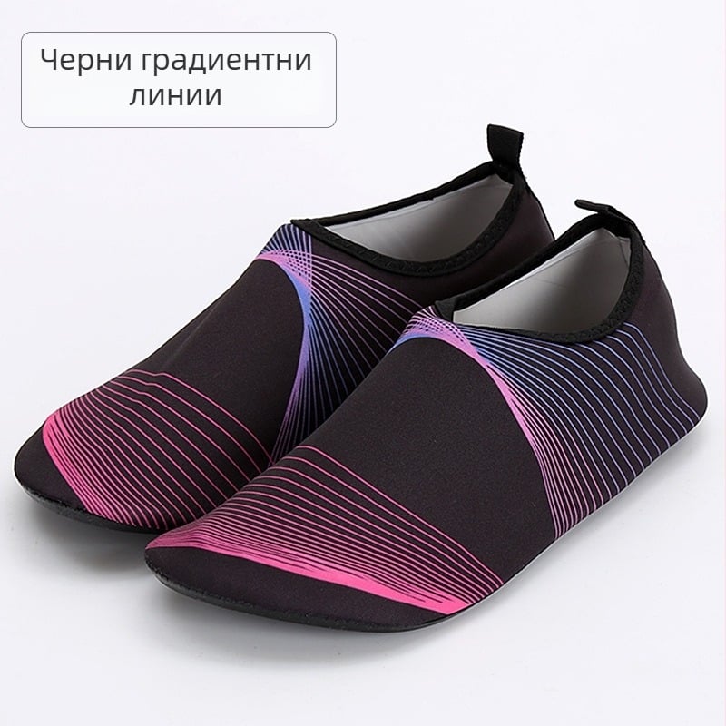 Унисекс водни обувки за открито през лятото, горна част Lycra stretch, EVA междинна подметка, нисък дизайн, подходящи за фитнес и плуване в вода