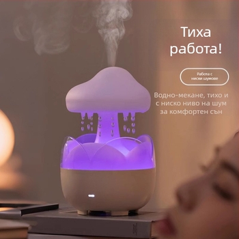 Увлажнител и дифузьор за дома, тих за спалня, резервоар 0,5–1 л, 3+ изхода за мъгла, вградена батерия, таймер >8 ч, подходящ за помещения до 10 м²