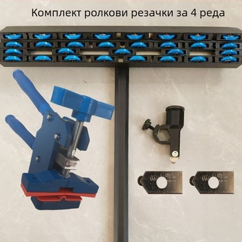 4-редов тежък T-образен подавач за плочки с горен механизъм за налягане, ръчно удебелен подавач за рязане на плочки и каменни плочи