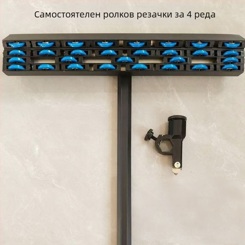 4-редов тежък T-образен подавач за плочки с горен механизъм за налягане, ръчно удебелен подавач за рязане на плочки и каменни плочи