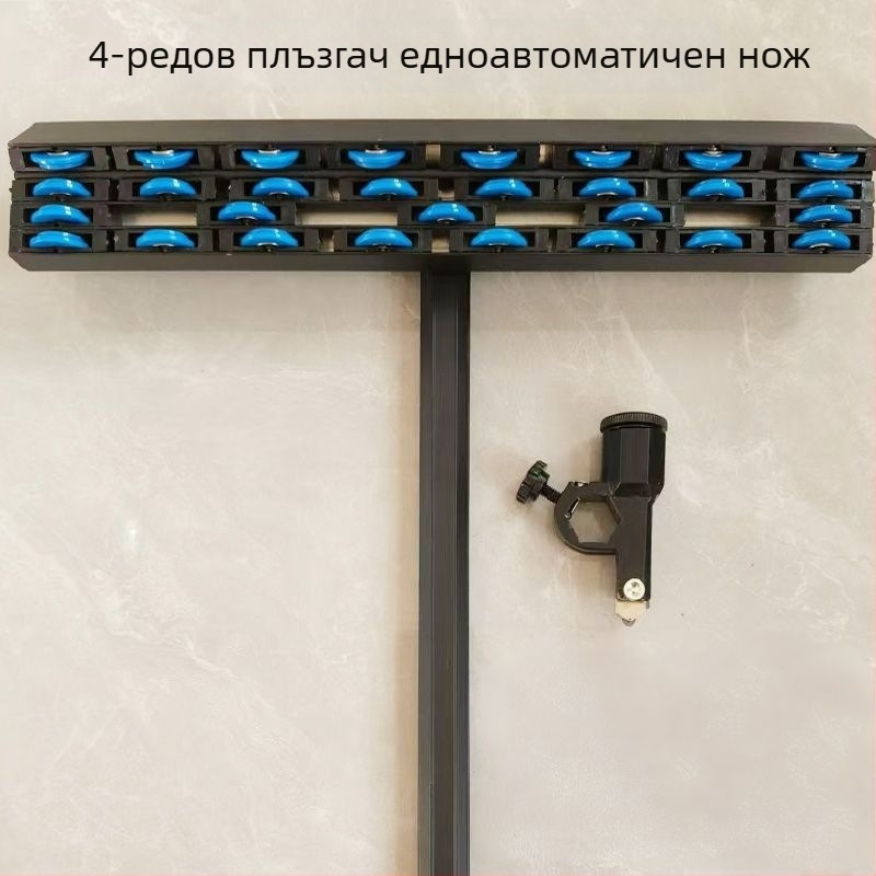 4-редов тежък T-образен подавач за плочки с горен механизъм за налягане, ръчно удебелен подавач за рязане на плочки и каменни плочи