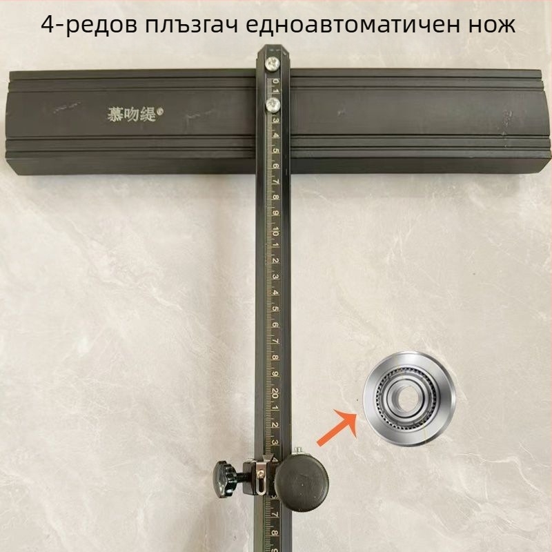 4-редов тежък T-образен подавач за плочки с горен механизъм за налягане, ръчно удебелен подавач за рязане на плочки и каменни плочи