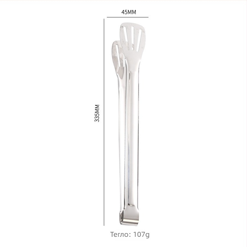 Кухненски щипци за храна, 304 неръждаема стомана, висока температурна устойчивост, ръждаустойчиви, защита от изгаряния