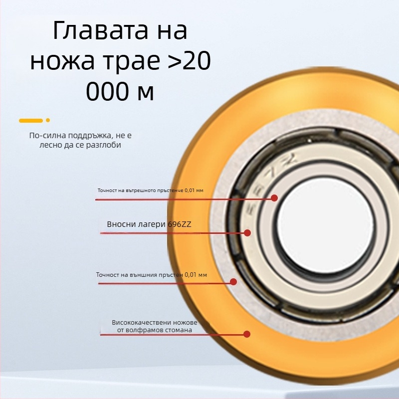 Ролка за нож за плочки, професионален модел Xiali, нож от обикновено стъкло, стандартна дебелина на рязане, без внос