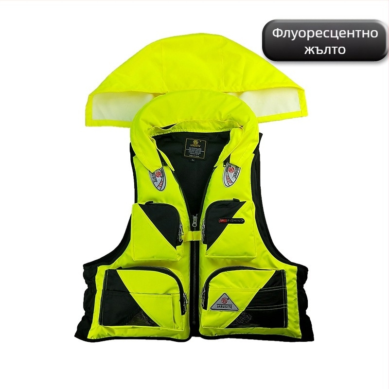 Унисекс риболовна жилетка за морски риболов с множество джобове, бързосъхнеща, водоустойчива, дишаща, ветроустойчива