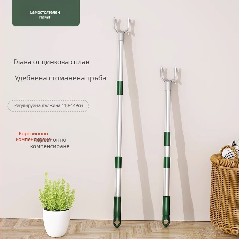 Неръждаема стоманена пръчка за сушене на дрехи, телескопична, за дрехи и завивки, модерен минималистичен стил, Chef Joon