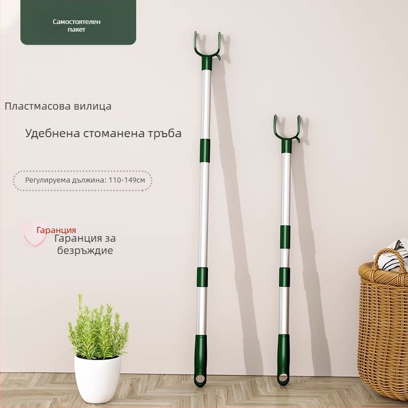 Неръждаема стоманена пръчка за сушене на дрехи, телескопична, за дрехи и завивки, модерен минималистичен стил, Chef Joon