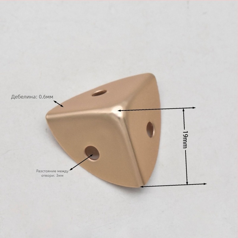 Ъглов предпазител от железен лист, износоустойчив, аксесоари за багаж, Shangyi, пролет 2024