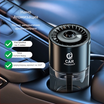 Автомобилен арома дифузьор и пречиствач на въздуха, стъкло + метал, модел Jdzx-interstellar plug-in, тегло 0,5 кг